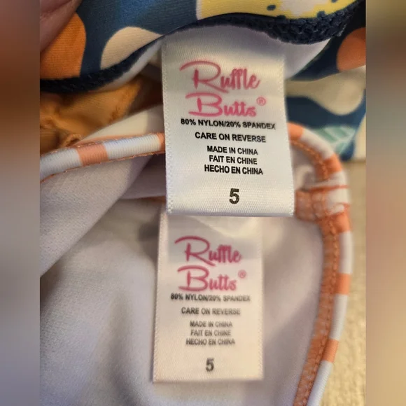 Pair of Ruffle Butts Swimsuits, 5T - Picture 6 of 8